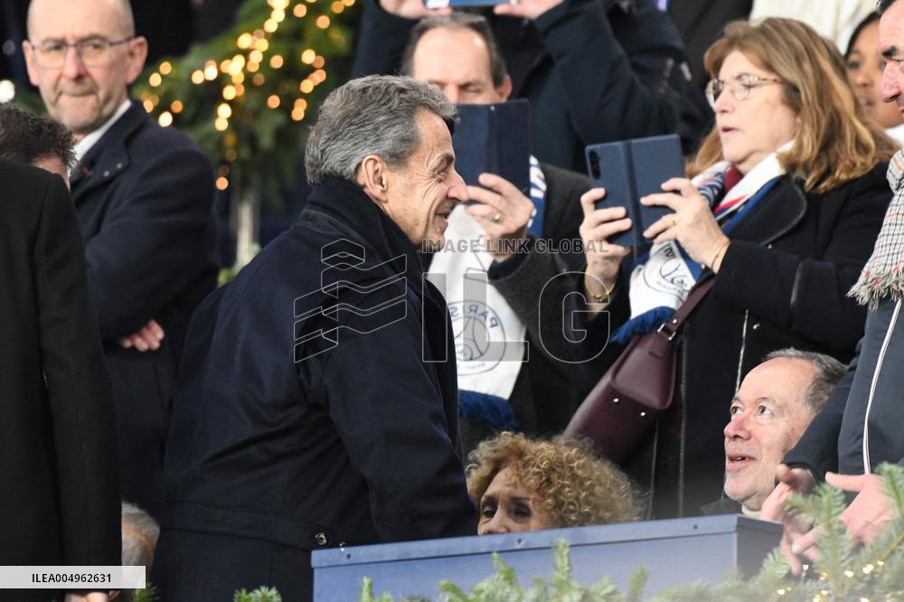 Nicolas Sarkozy at PSG v Rennes Match - Paris