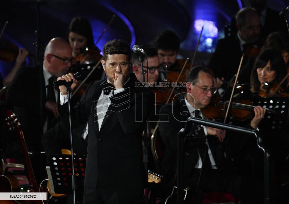 Pope Leo XIV Attends Michael Buble Concert - The Vatican