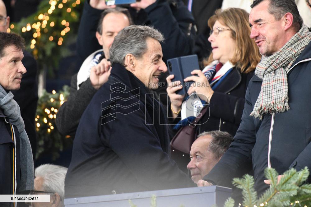 Nicolas Sarkozy at PSG v Rennes Match - Paris