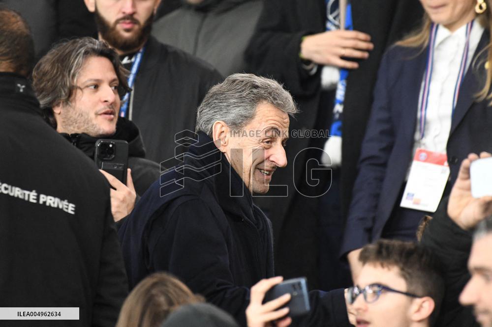 Nicolas Sarkozy at PSG v Rennes Match - Paris