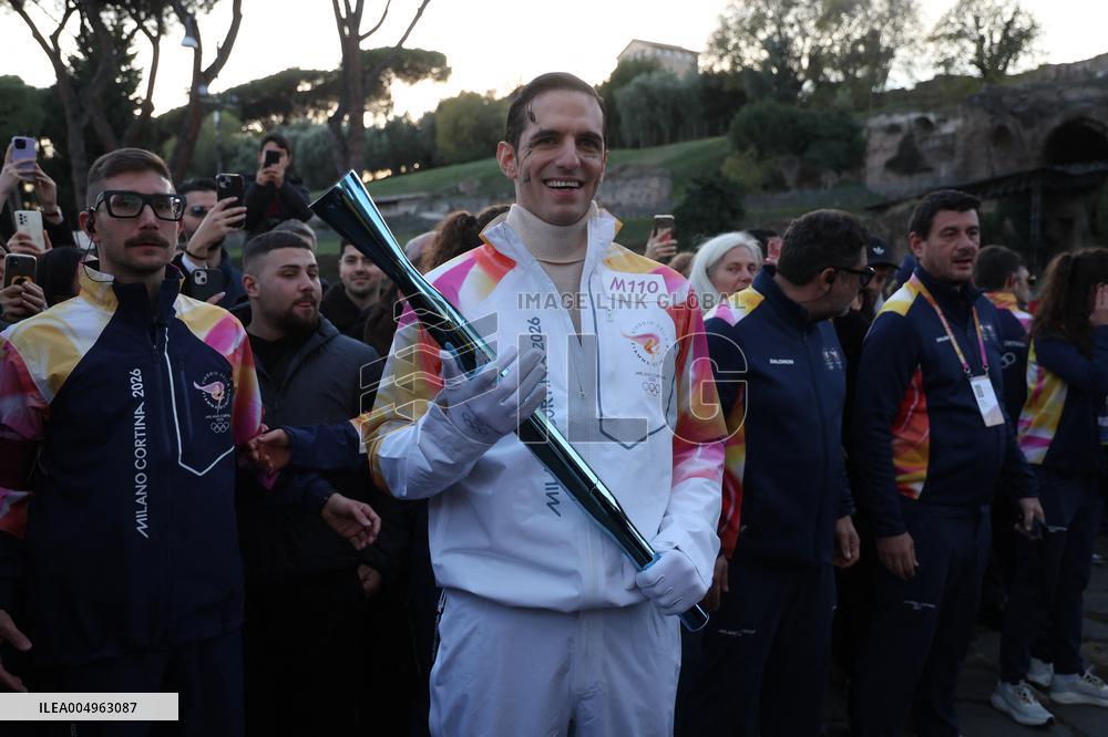 First Day of The Olympic Flame Official Tour - Rome
