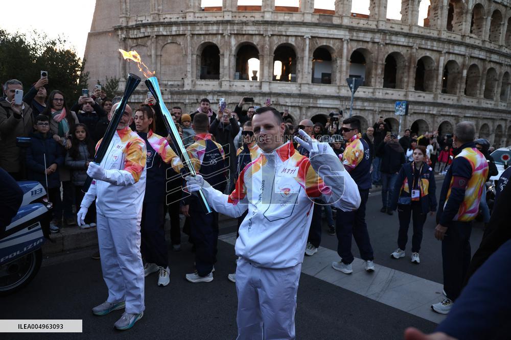 First Day of The Olympic Flame Official Tour - Rome