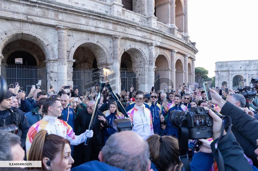 First Day of The Olympic Flame Official Tour - Rome