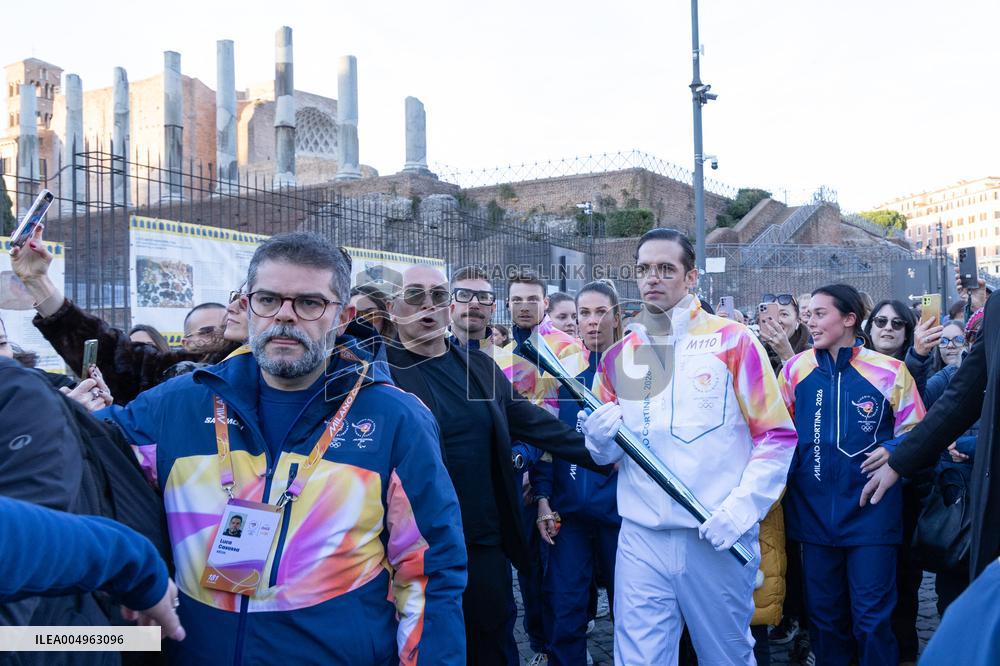 First Day of The Olympic Flame Official Tour - Rome