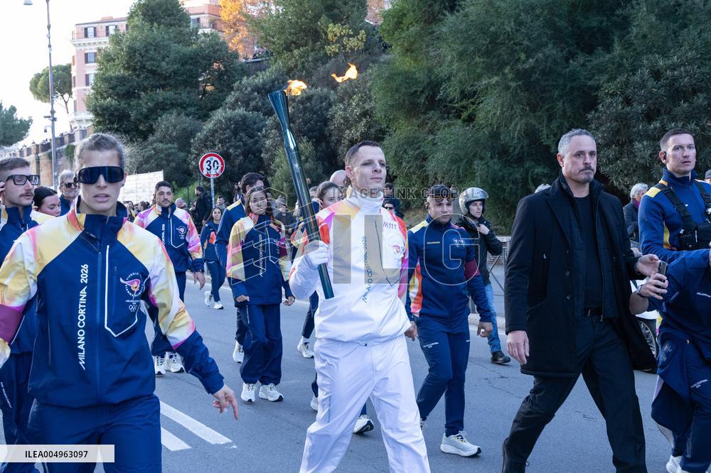 First Day of The Olympic Flame Official Tour - Rome