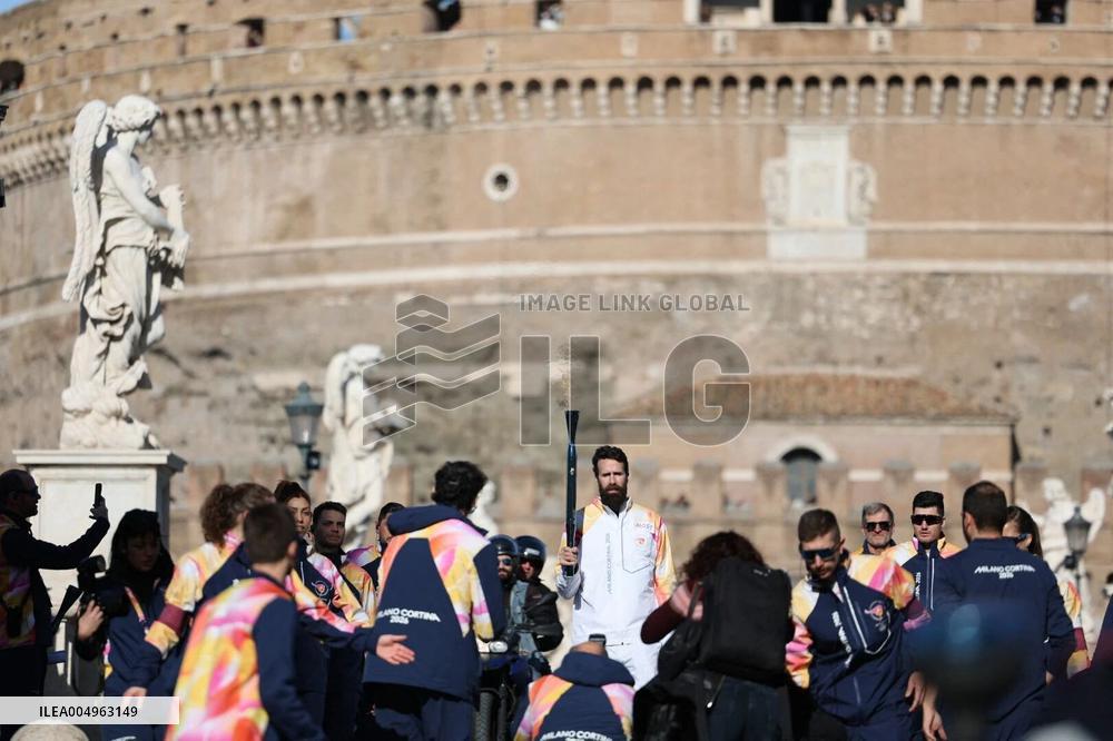 First Day of The Olympic Flame Official Tour - Rome