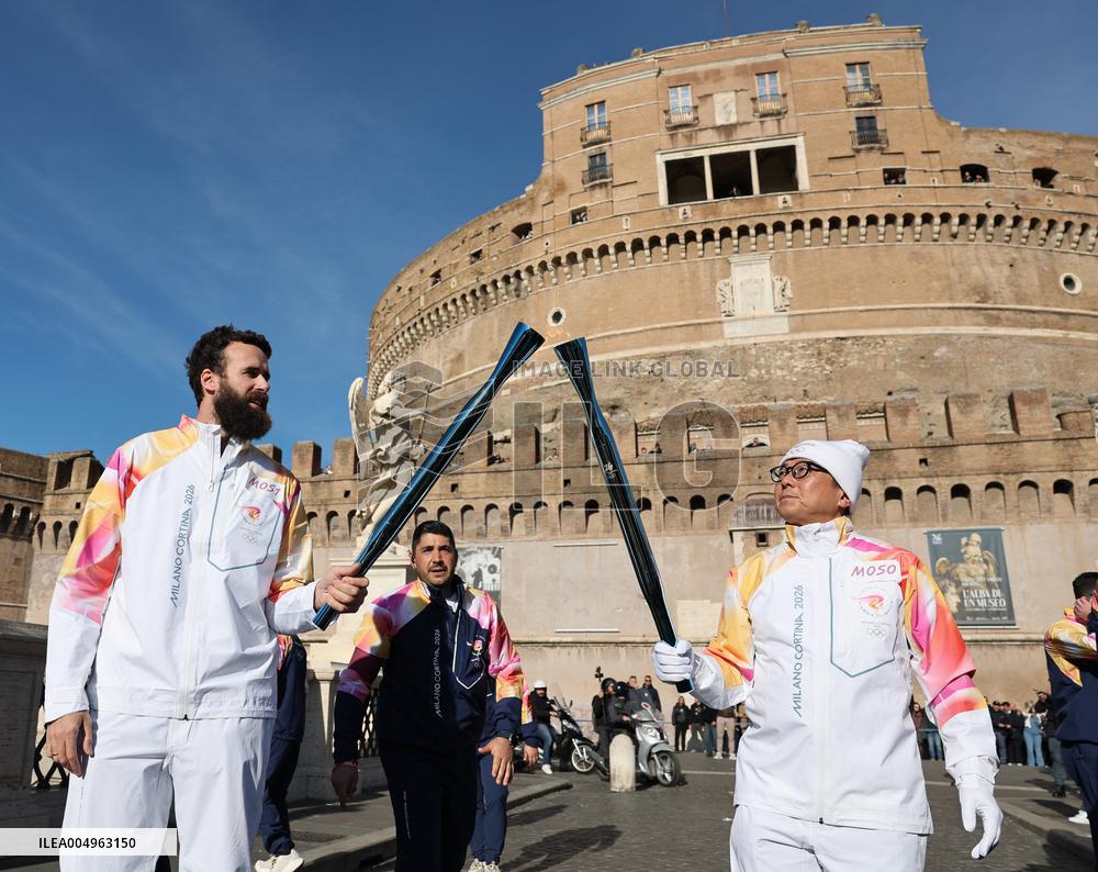 First Day of The Olympic Flame Official Tour - Rome