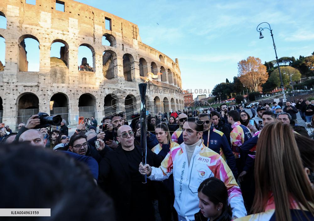 First Day of The Olympic Flame Official Tour - Rome