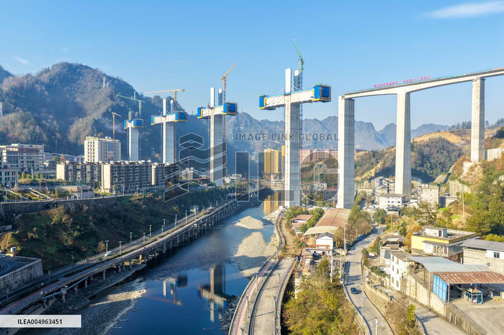 High-Speed Railway Bridge Construction - China