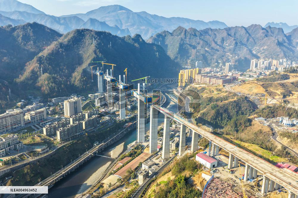 High-Speed Railway Bridge Construction - China