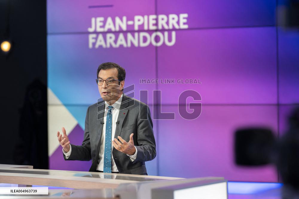French labour Minister Jean Pierre Farandou - Portrait