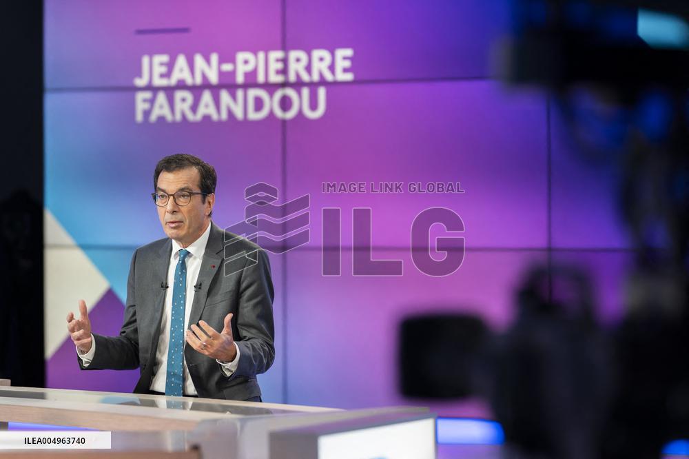 French labour Minister Jean Pierre Farandou - Portrait