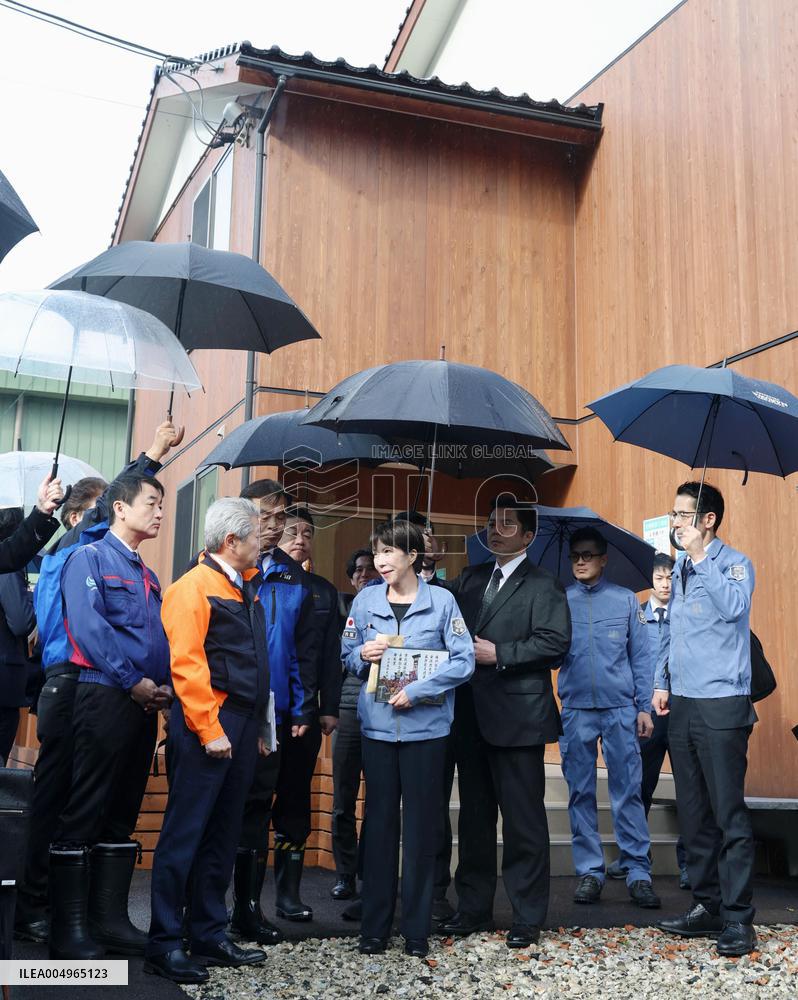 Japan PM visits disaster-hit areas in Ishikawa Pref.