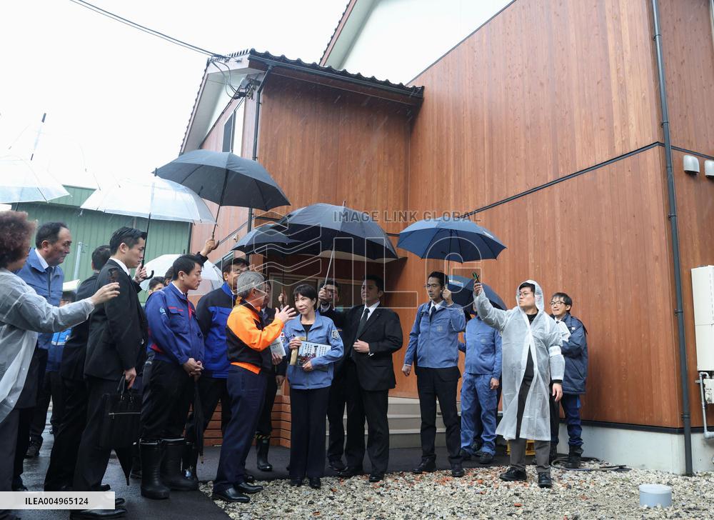 Japan PM visits disaster-hit areas in Ishikawa Pref.