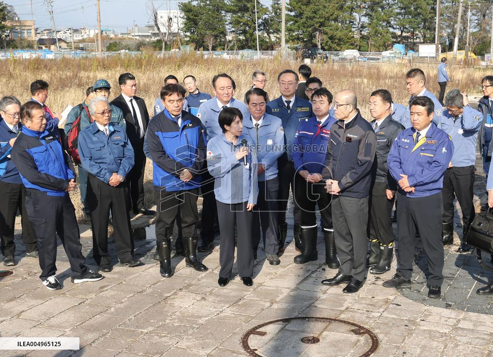 Japan PM visits disaster-hit areas in Ishikawa Pref.