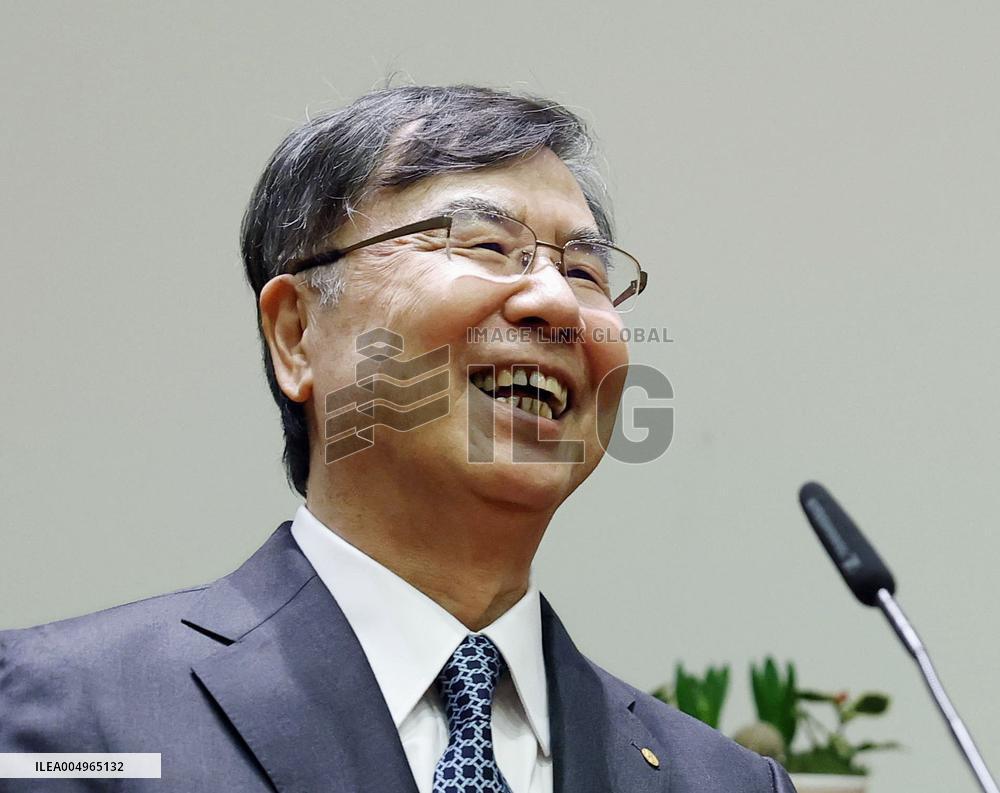 Nobel laureate Sakaguchi in Stockholm