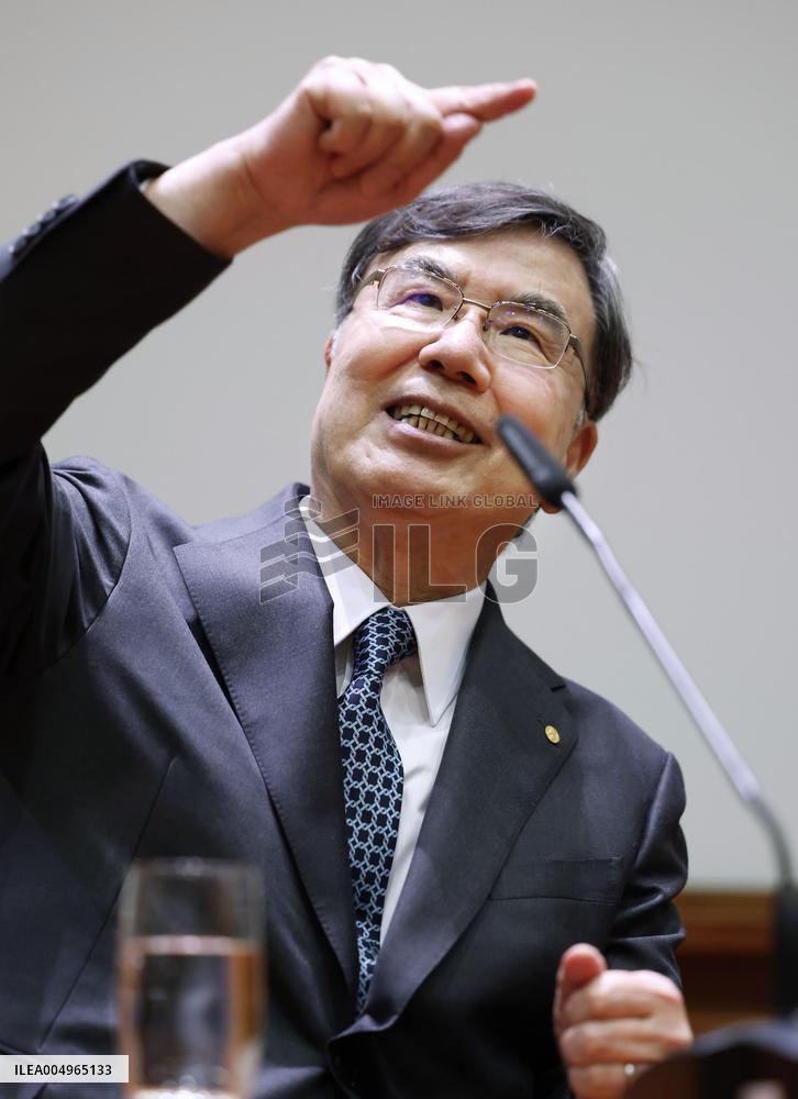 Nobel laureate Sakaguchi in Stockholm