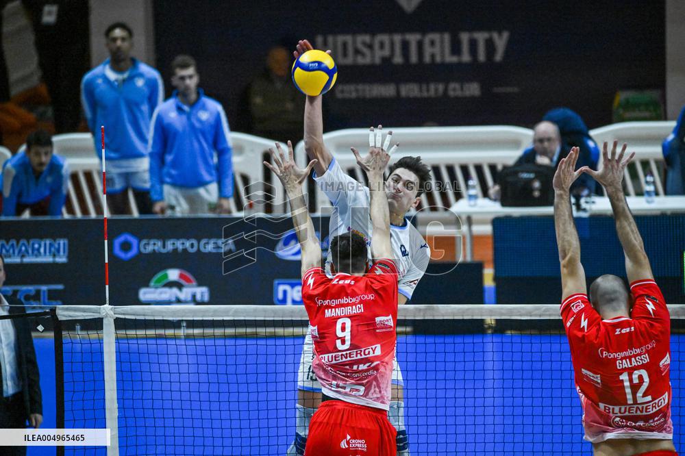 VOLLEY - Superlega Serie A - Cisterna Volley vs Gas Sales Bluenergy Piacenza 1-3 (25-21, 23-25,22-25,18-25)