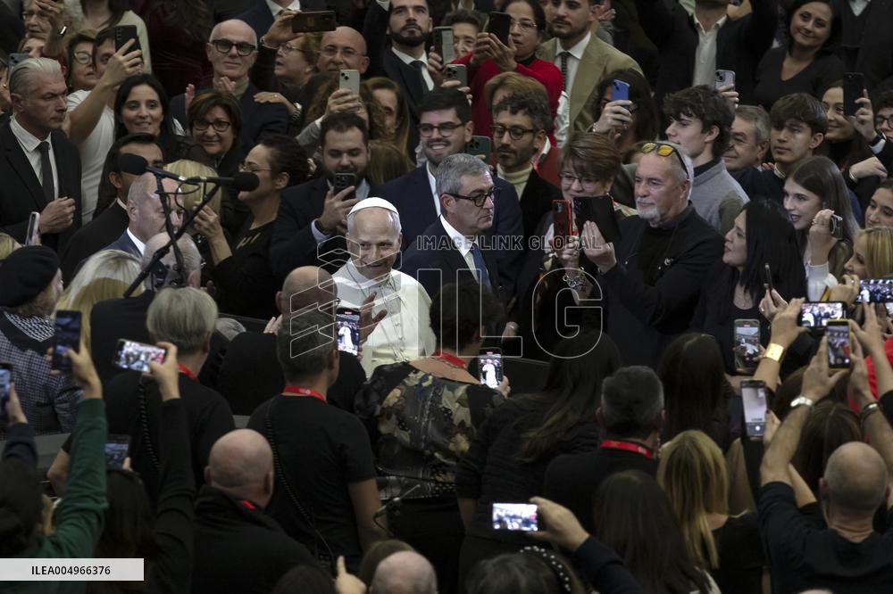 Pope Leo XIV At Vatican Concert For Needy