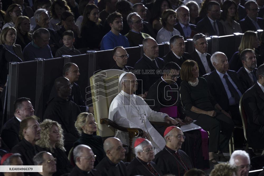 Pope Leo XIV At Vatican Concert For Needy