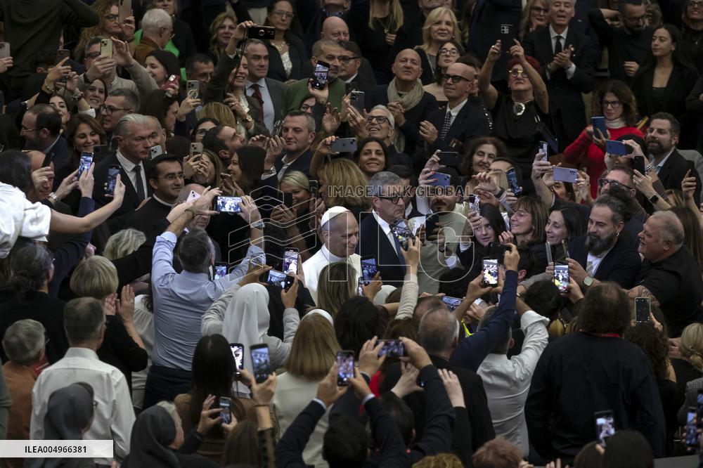 Pope Leo XIV At Vatican Concert For Needy