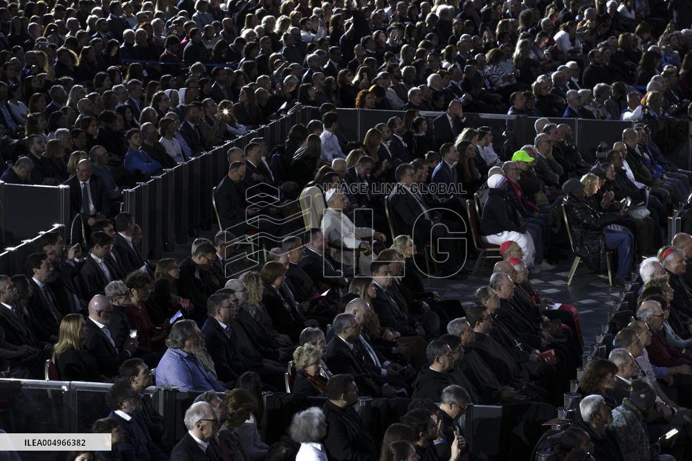 Pope Leo XIV At Vatican Concert For Needy