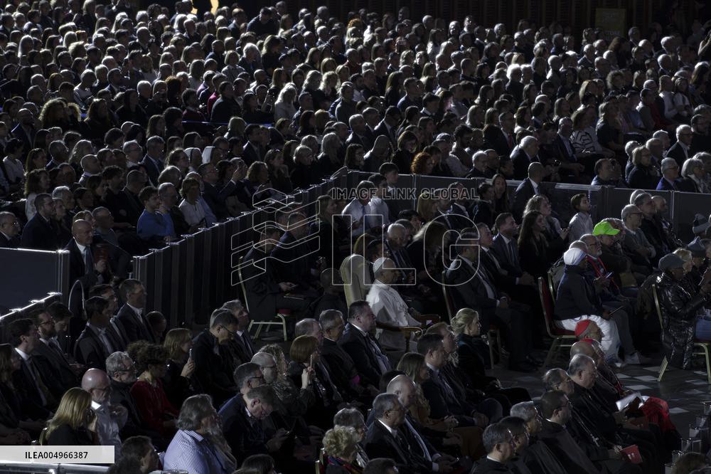 Pope Leo XIV At Vatican Concert For Needy