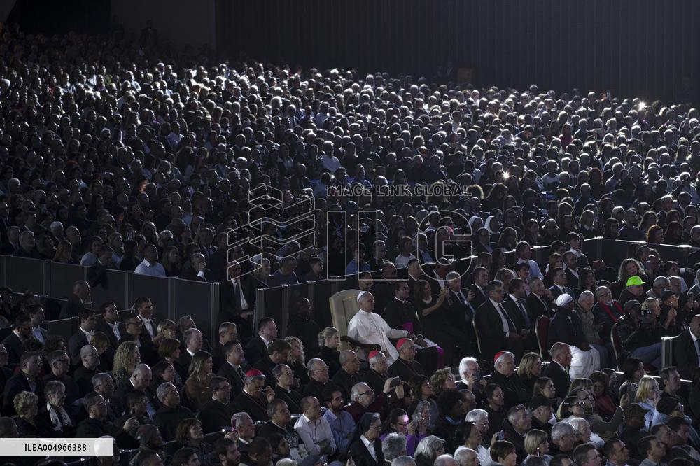 Pope Leo XIV At Vatican Concert For Needy