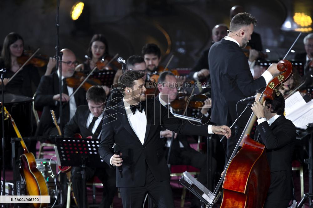 Pope Leo XIV At Vatican Concert For Needy