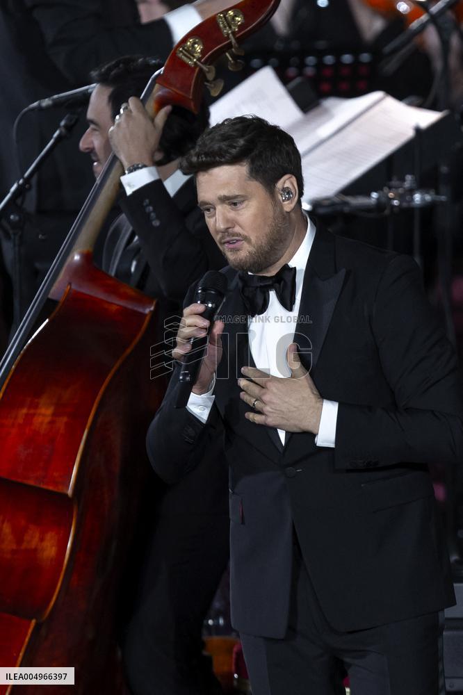 Pope Leo XIV At Vatican Concert For Needy