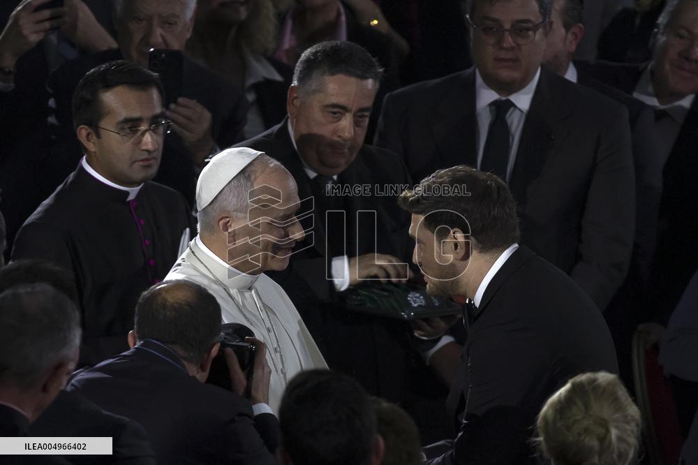 Pope Leo XIV At Vatican Concert For Needy