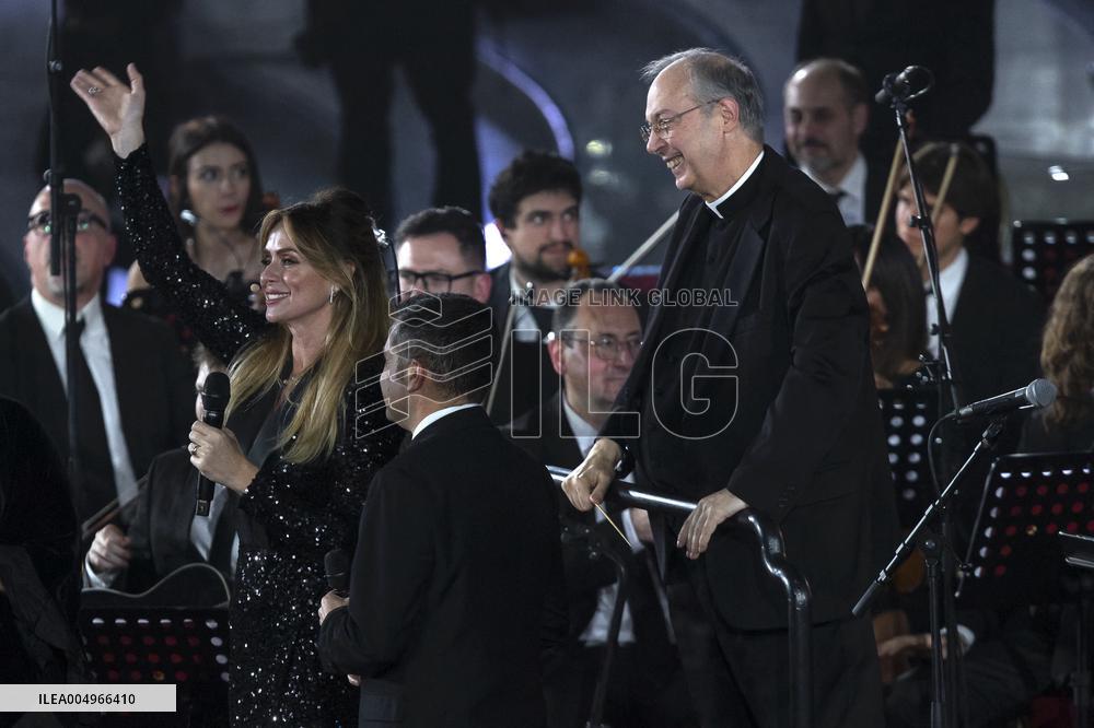 Pope Leo XIV At Vatican Concert For Needy