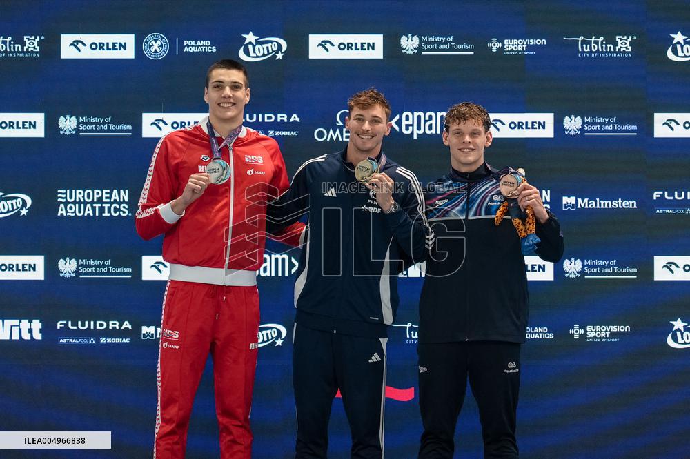 France Wins Medals at European Short Course Swimming Championships - Poland