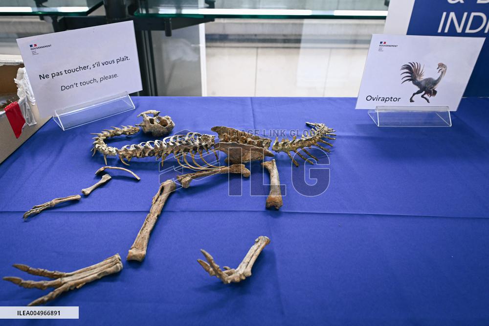 Return of prehistoric cultural property to the Mongolian authorities in Paris FA