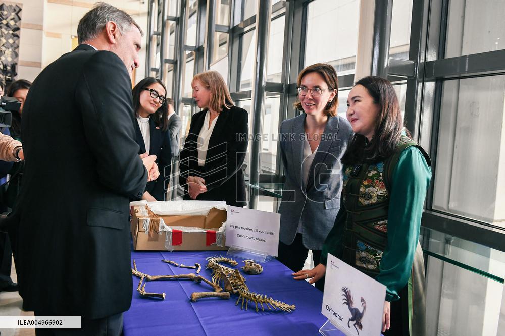 Return of prehistoric cultural property to the Mongolian authorities in Paris FA