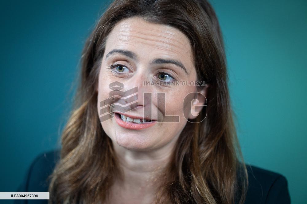 Marine Tondelier Press Conference about the Presidential Election - Paris