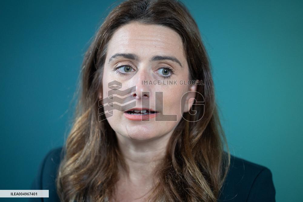 Marine Tondelier Press Conference about the Presidential Election - Paris