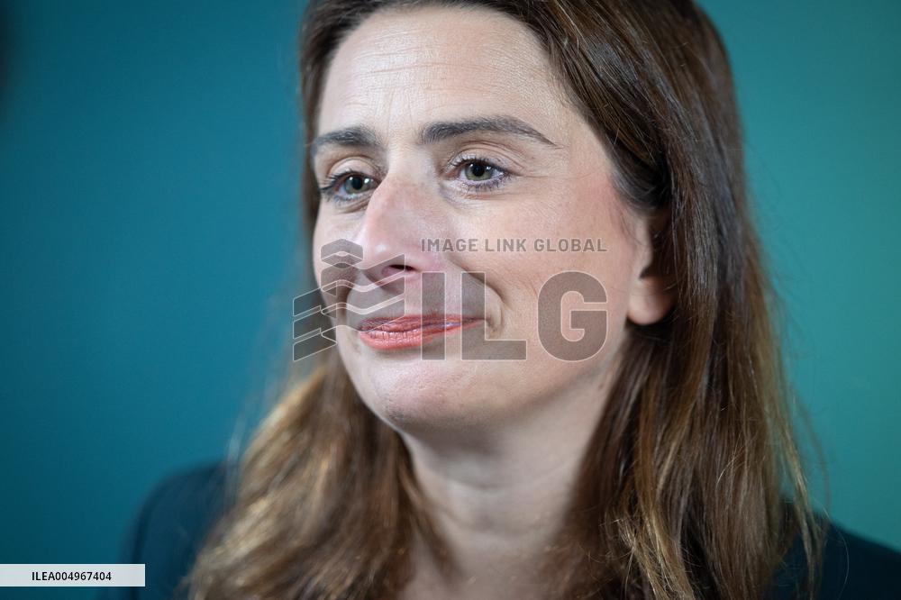 Marine Tondelier Press Conference about the Presidential Election - Paris