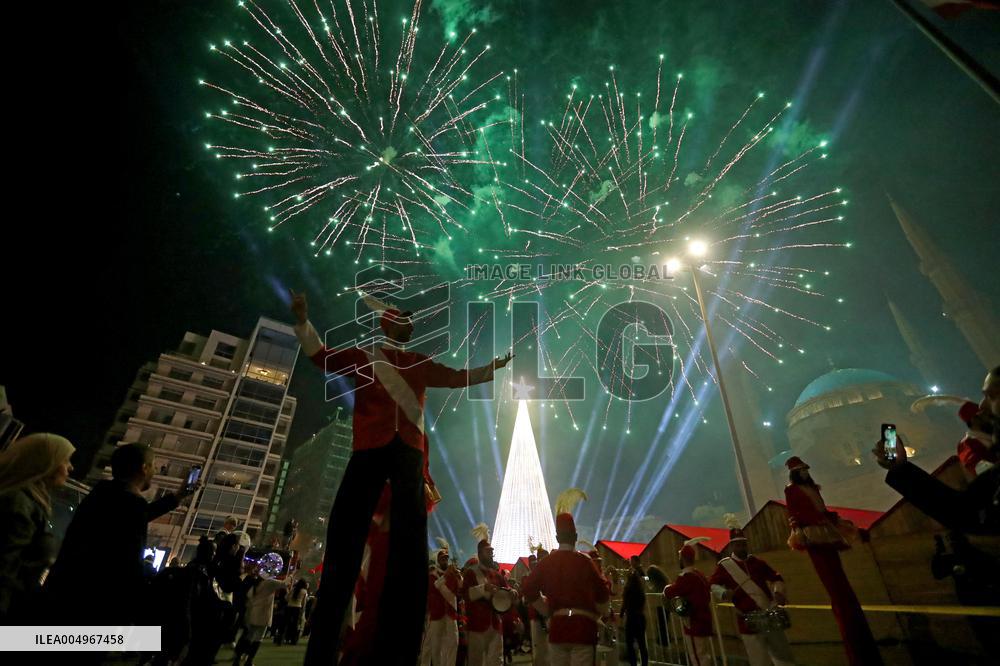 Beirut Lights Its Christmas Tree, The First Since 2018 - Lebanon