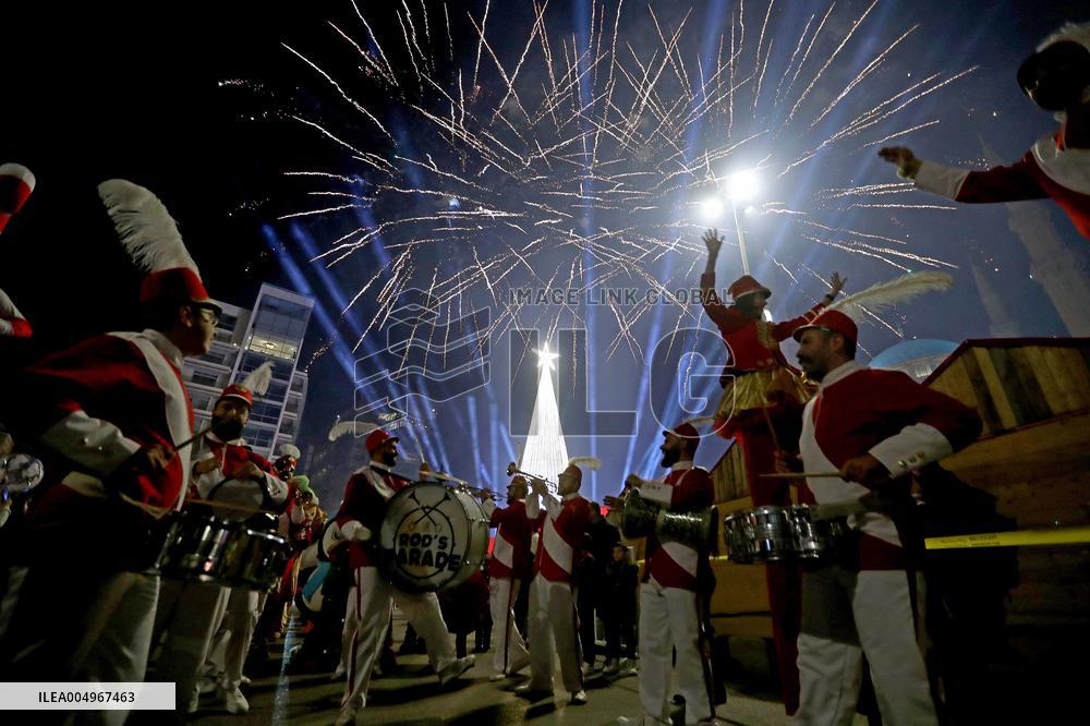 Beirut Lights Its Christmas Tree, The First Since 2018 - Lebanon