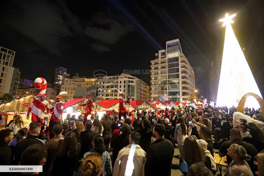 Beirut Lights Its Christmas Tree, The First Since 2018 - Lebanon
