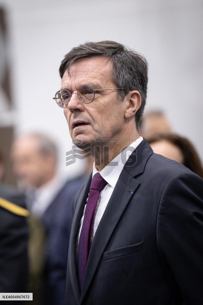 French Defence Minister and Croatia's Defence Minister visit the military defence system supplier KNDS - Versailles AJ