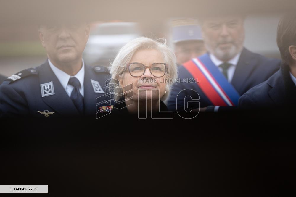 French Defence Minister and Croatia's Defence Minister visit the military defence system supplier KNDS - Versailles AJ