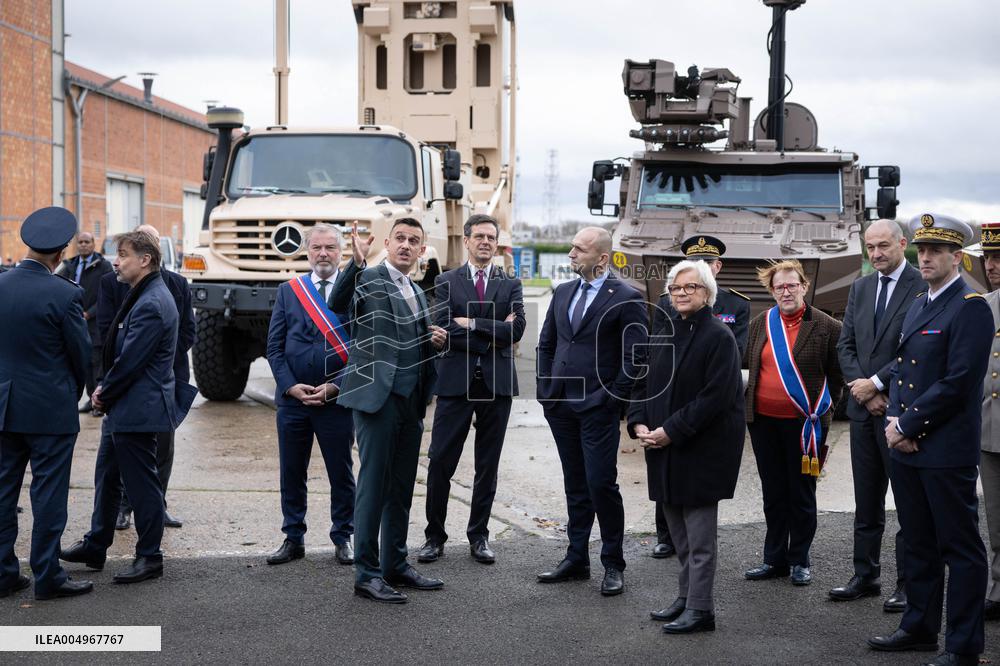 French Defence Minister and Croatia's Defence Minister visit the military defence system supplier KNDS - Versailles AJ