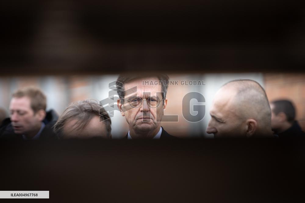 French Defence Minister and Croatia's Defence Minister visit the military defence system supplier KNDS - Versailles AJ