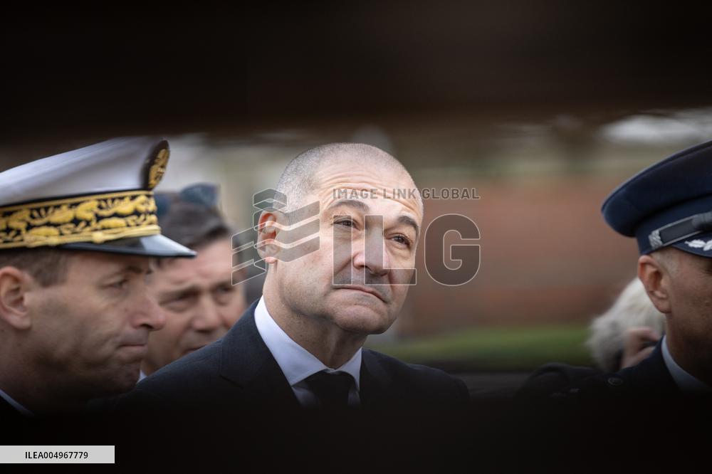 French Defence Minister and Croatia's Defence Minister visit the military defence system supplier KNDS - Versailles AJ