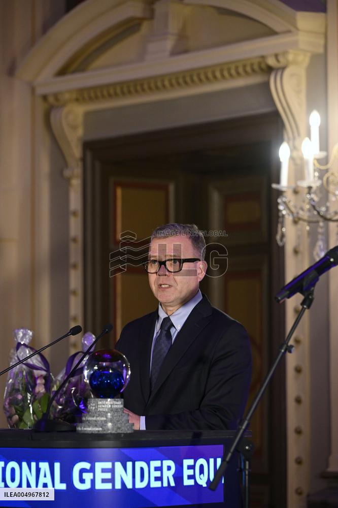 The International Gender Equality Prize ceremony in Tampere, Finland