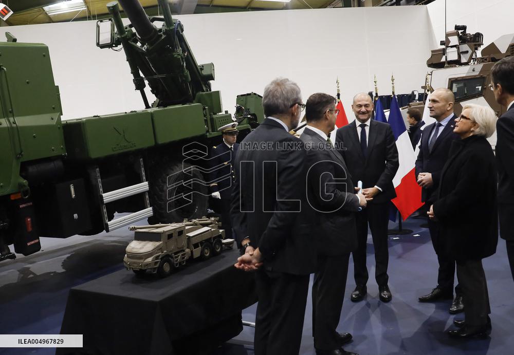 Vautrin Visit the Military Defence System Supplier KNDS - Versailles