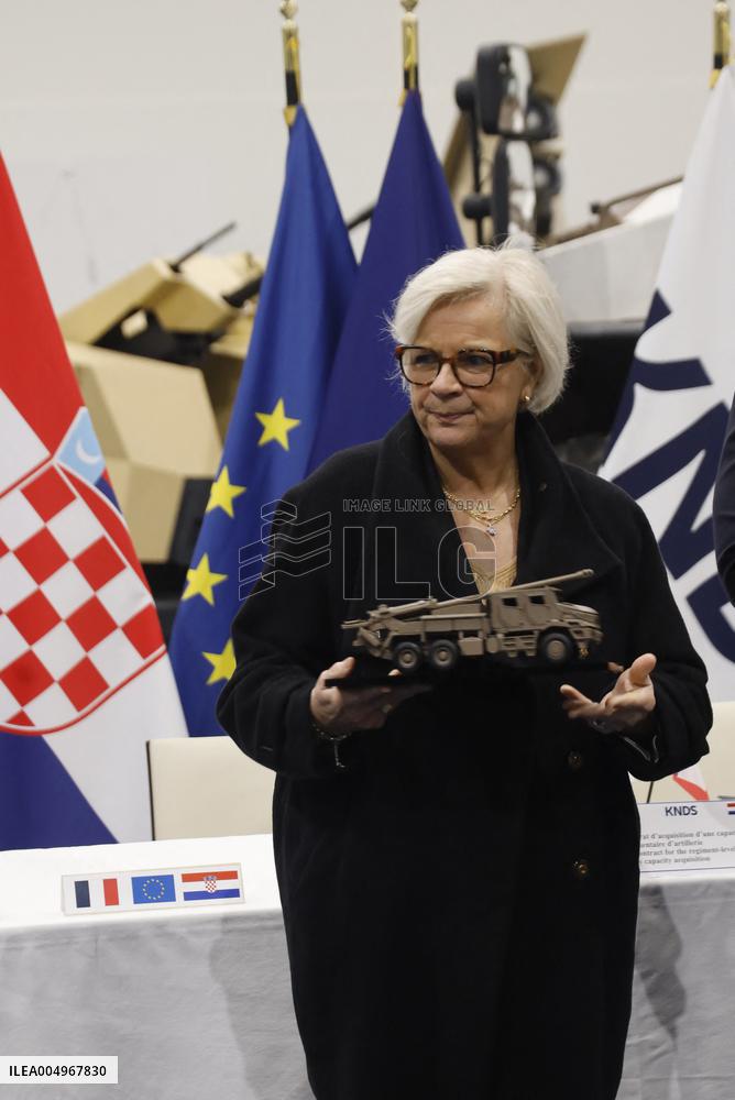 Vautrin Visit the Military Defence System Supplier KNDS - Versailles