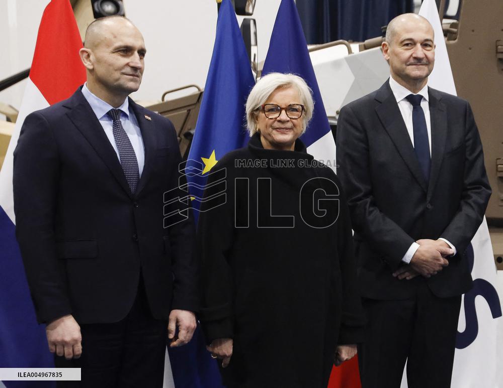 Vautrin Visit the Military Defence System Supplier KNDS - Versailles